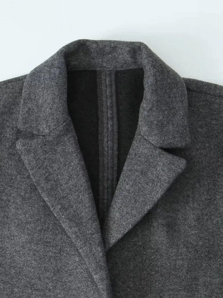 Grey Long Trench Coat | Dreamofthe90s