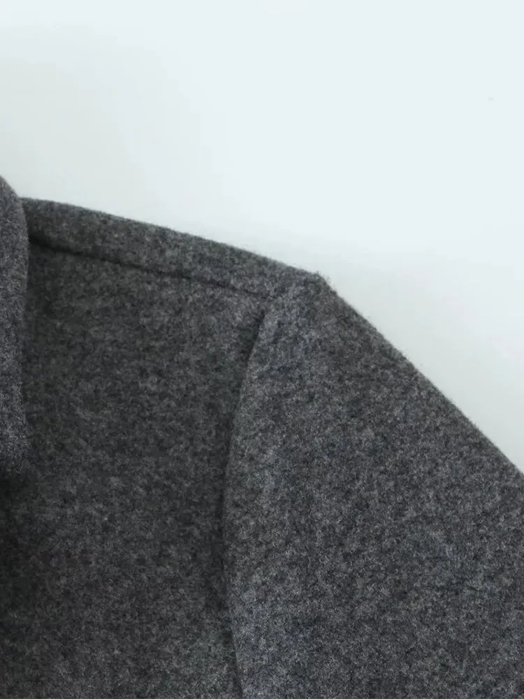 Grey Long Trench Coat | Dreamofthe90s