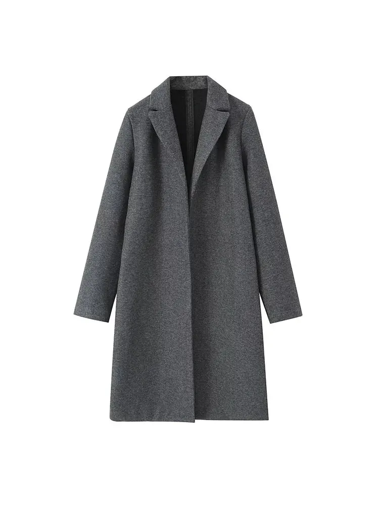 Grey Long Trench Coat | Dreamofthe90s