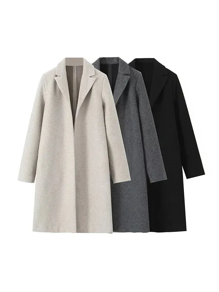 Grey Long Trench Coat | Dreamofthe90s