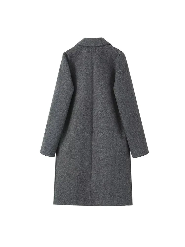 Grey Long Trench Coat | Dreamofthe90s