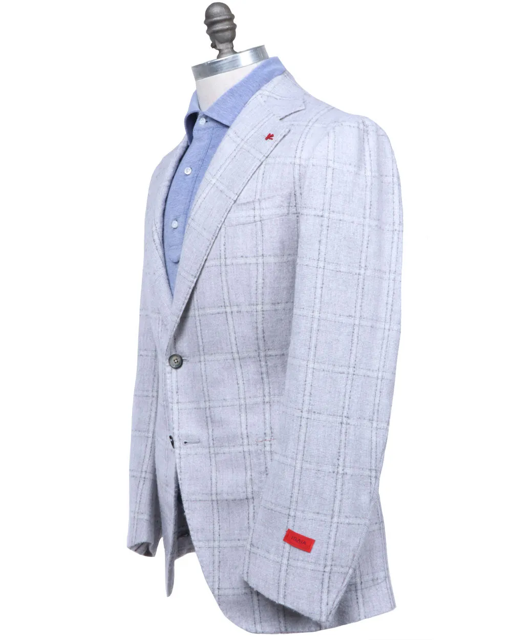 Grey Plaid Sportcoat