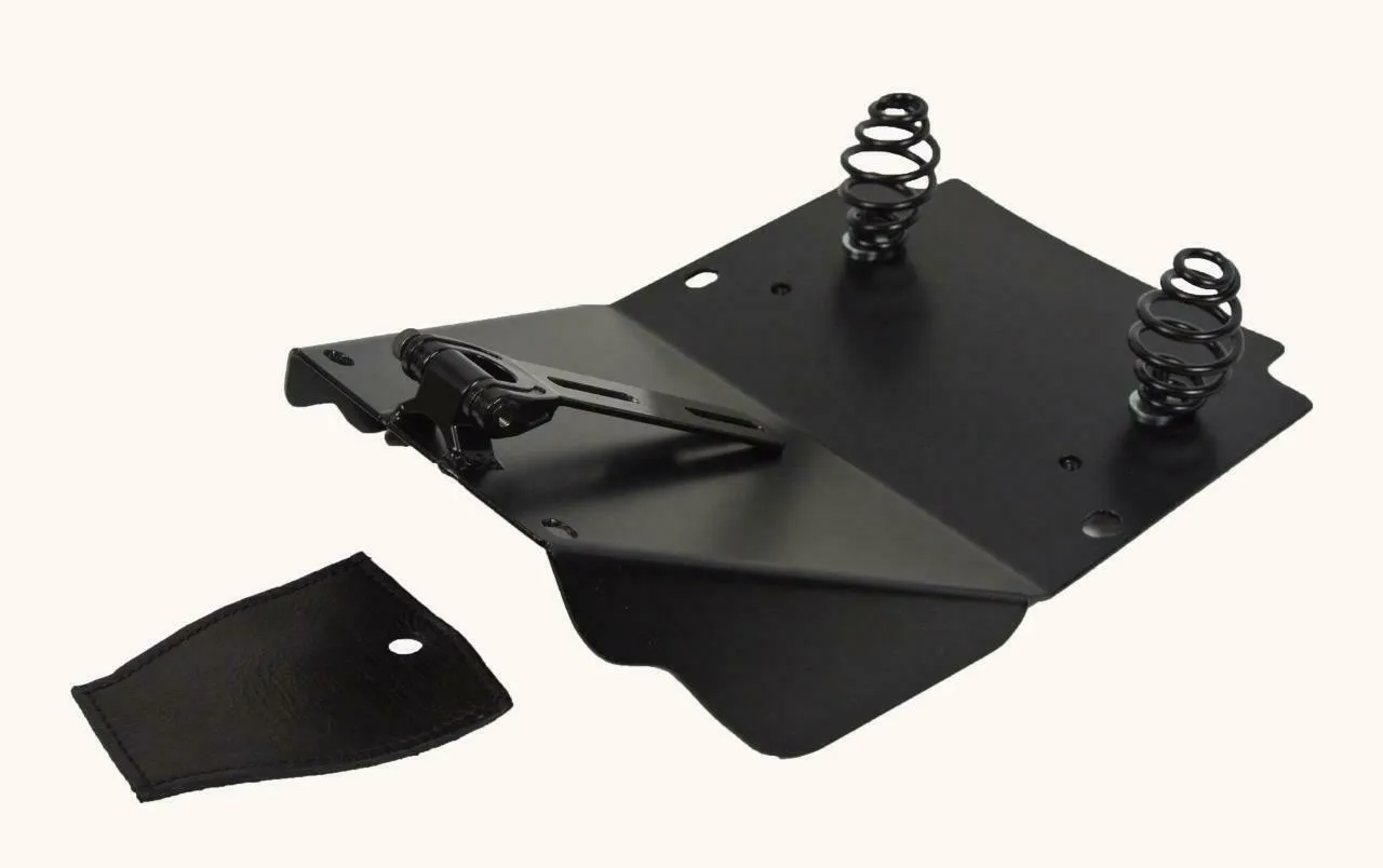 Harley Touring Spring Seat Conversion Mounting Kit 1998-2025 Black Leather bcs