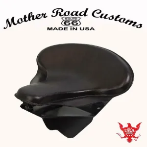 Harley Touring Spring Seat Conversion Mounting Kit 1998-2025 Black Leather bcs