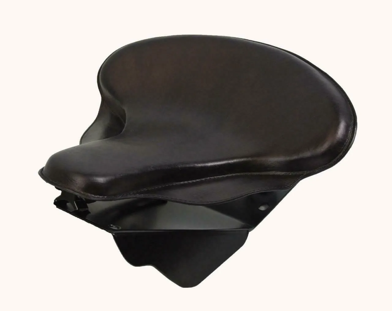 Harley Touring Spring Seat Conversion Mounting Kit 1998-2025 Black Leather bcs