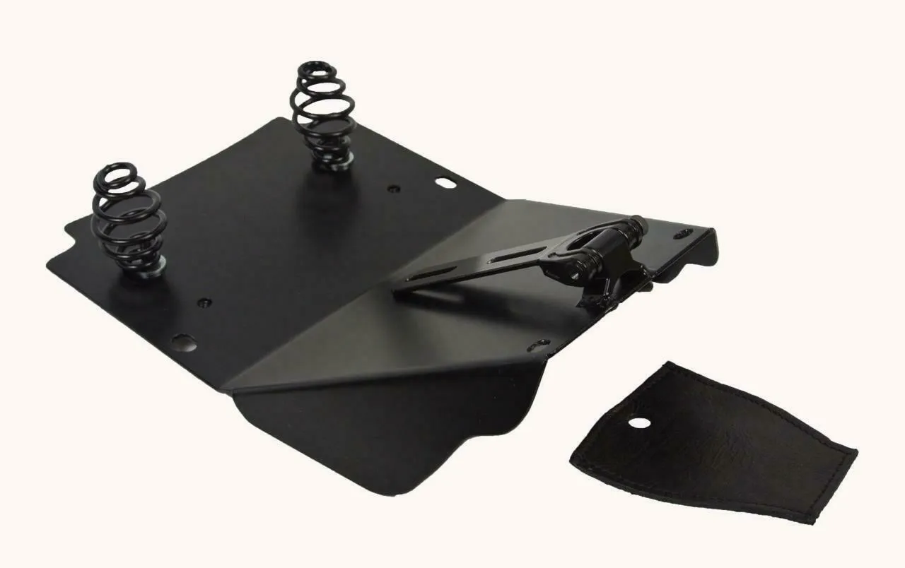 Harley Touring Spring Seat Conversion Mounting Kit 1998-2025 Black Leather bcs