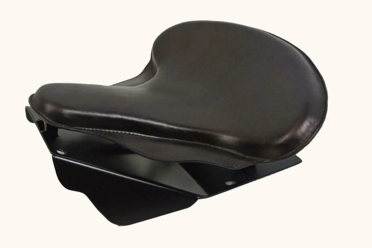 Harley Touring Spring Seat Conversion Mounting Kit 1998-2025 Black Leather bcs