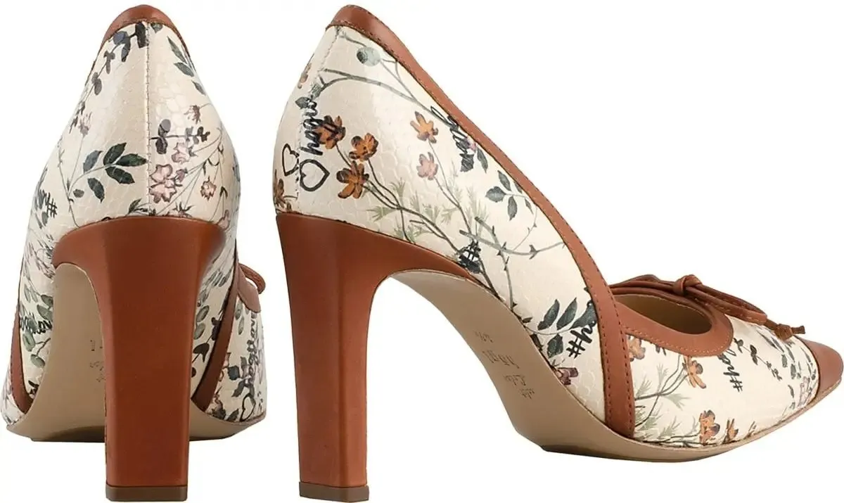 Högl Pumps LILETTE 1-107018-2410 beige/brown flowerprint
