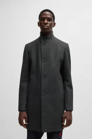 HUGO Coats Regular Fit in Wool Mix - MINTRAX2441 10263931 01-50525187