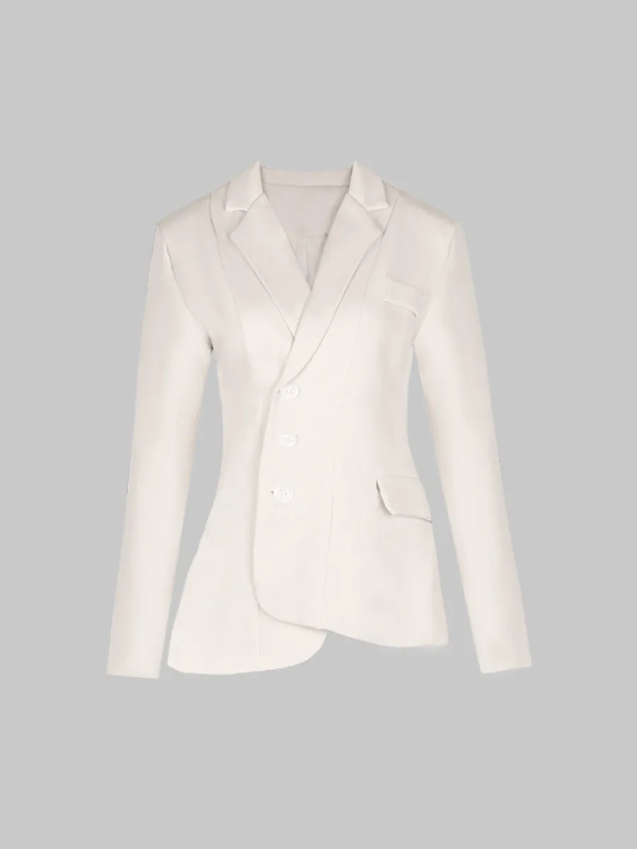 Irregular Long Sleeve Suit Set
