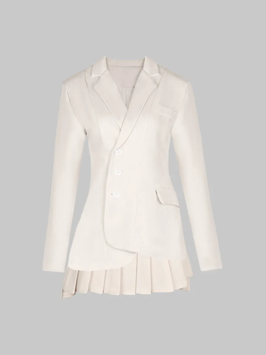 Irregular Long Sleeve Suit Set