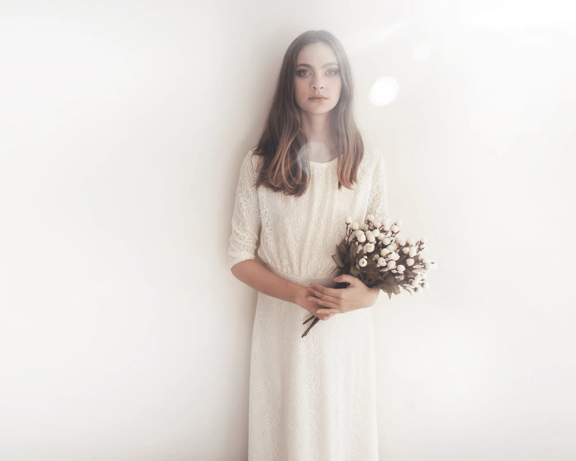 Ivory Lace Wedding Maxi Skirt #3021