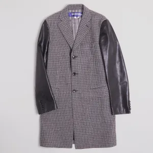 Junya Watanabe Man Wool Coat With Cordovan Sleeves