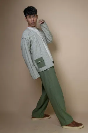 Kala Cotton Olive Tapered Pants