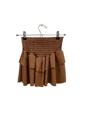 Kids Leather Smock Skirt
