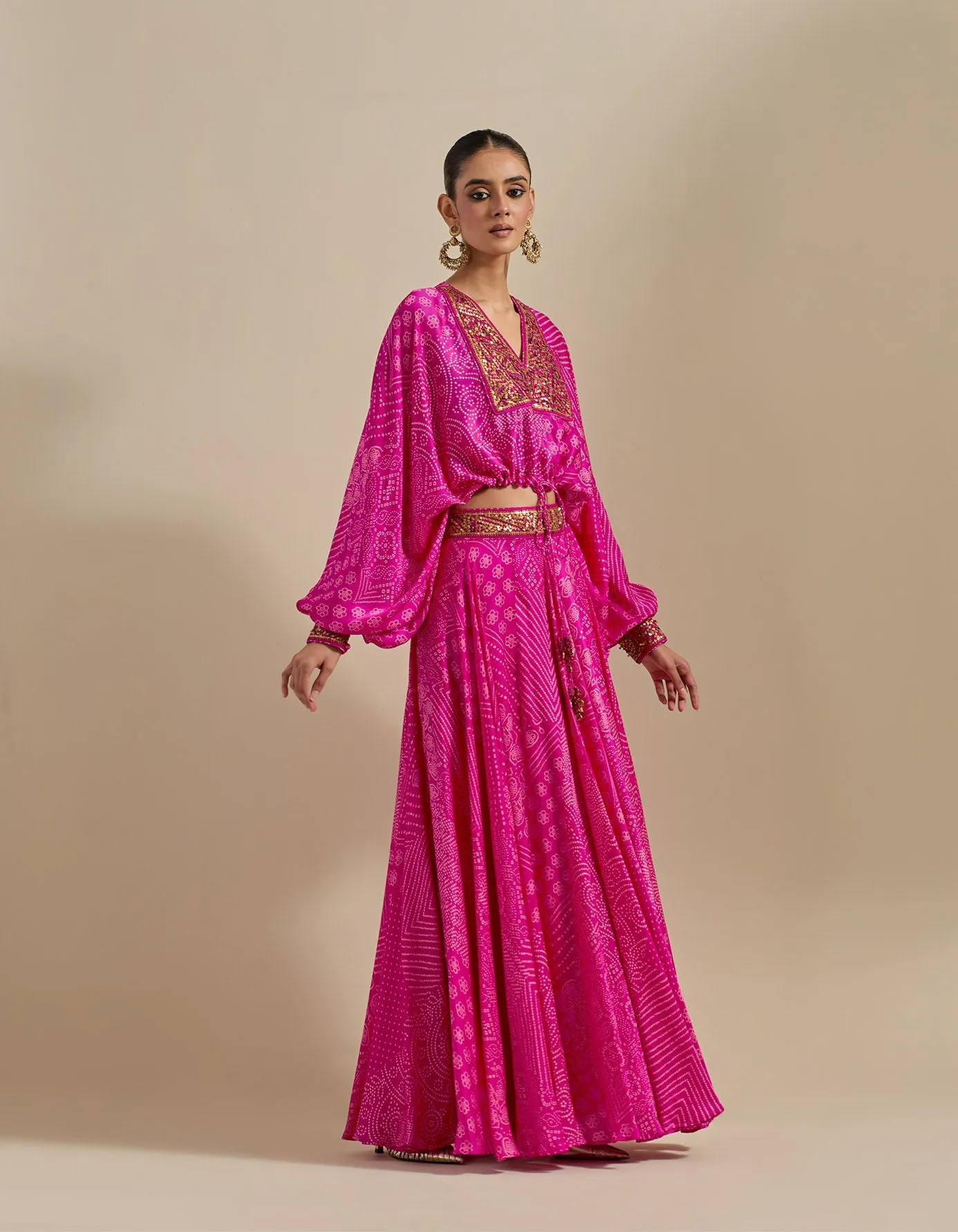 Kumari Skirt Set - Pink