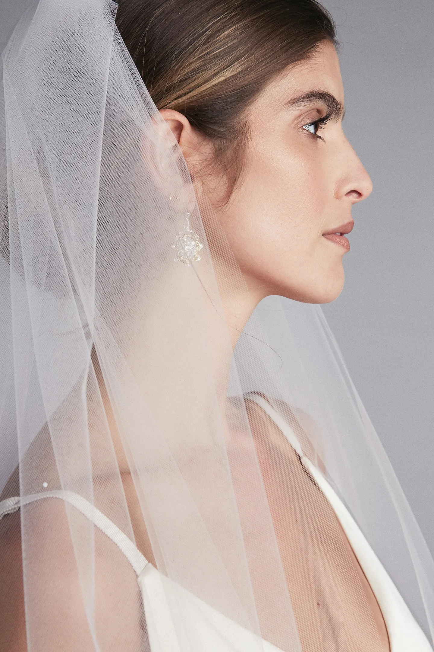 Lace Trimmed Blusher Veil