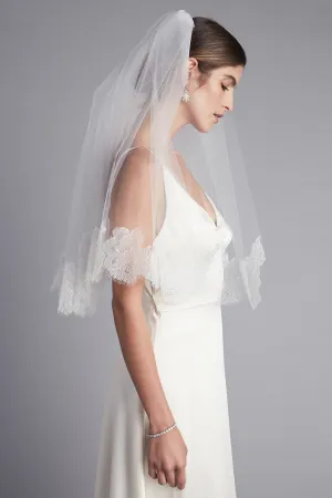 Lace Trimmed Blusher Veil