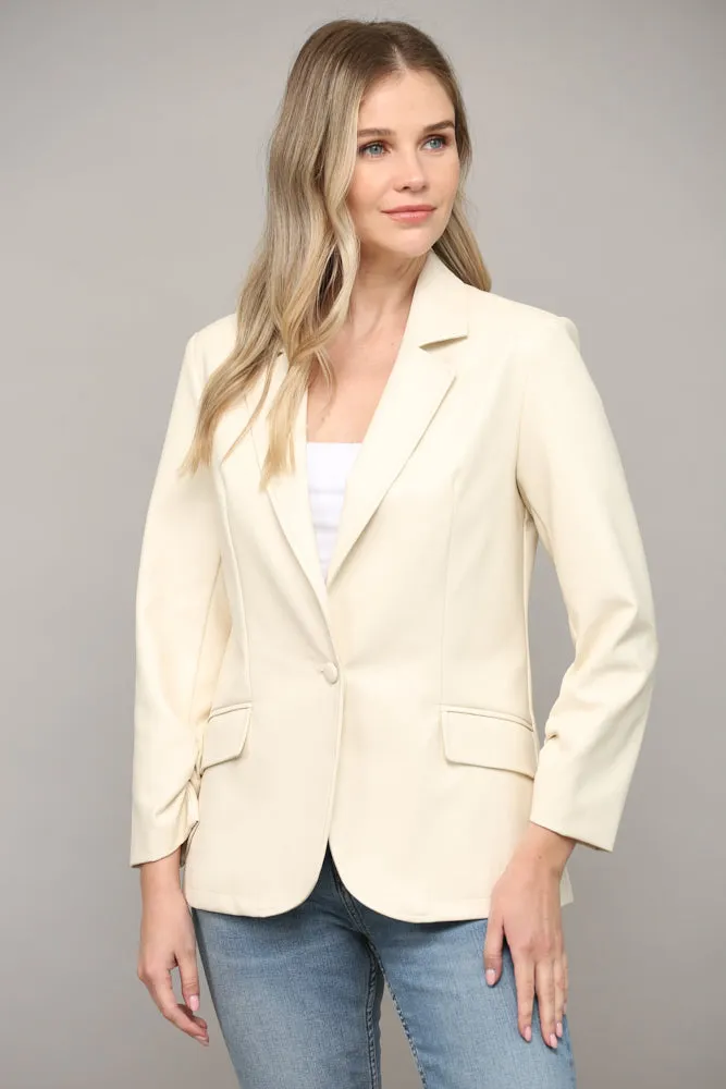 Leather Blazer