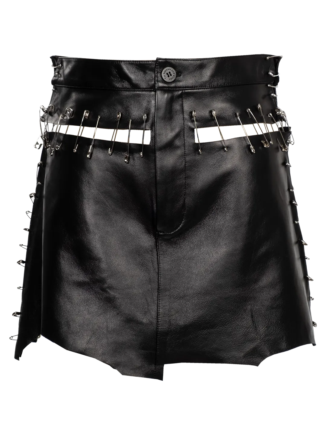 Leather Pin Skirt