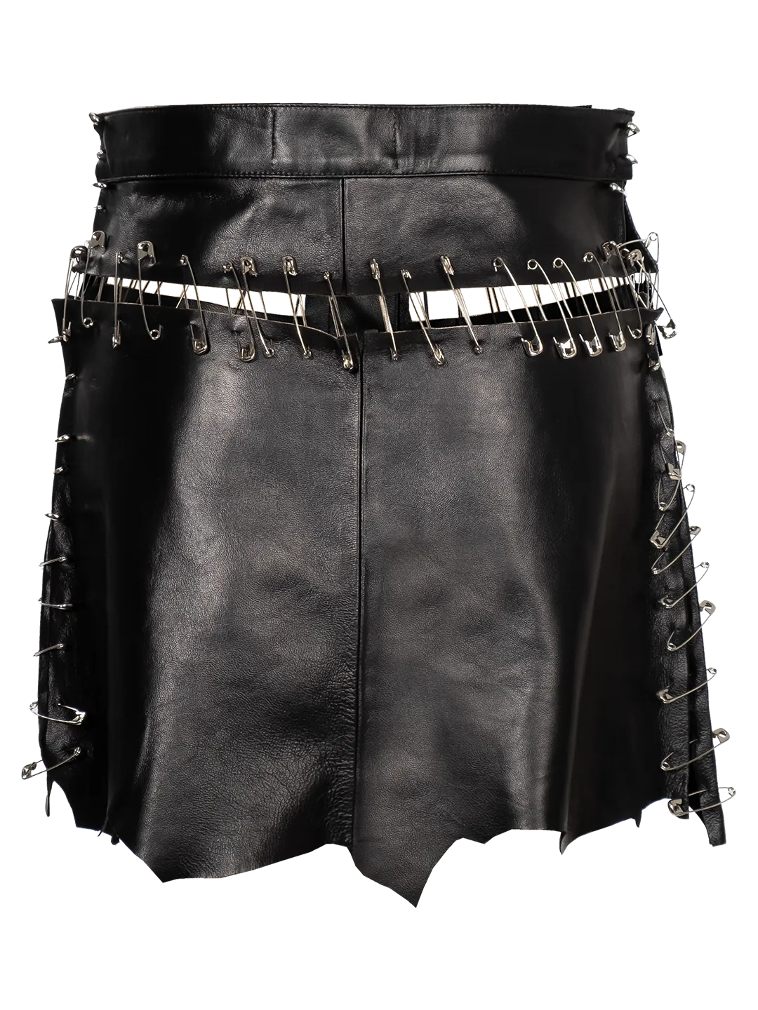 Leather Pin Skirt