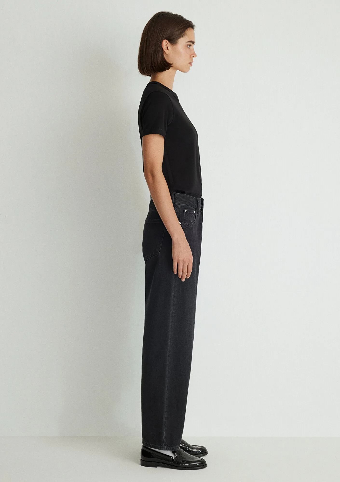 Leila Smoke Denim Jean Pants