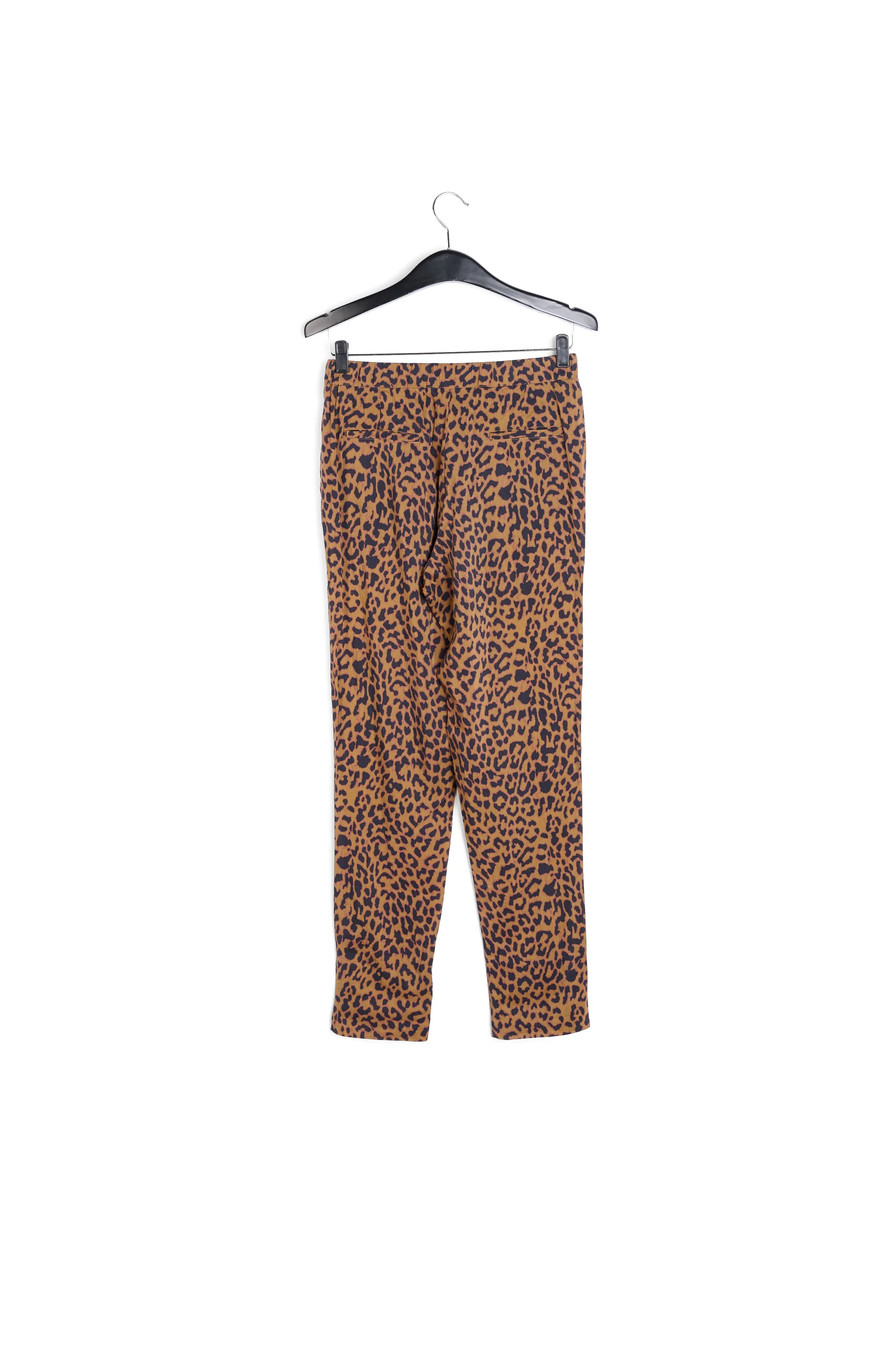 Leopard print tapered pants