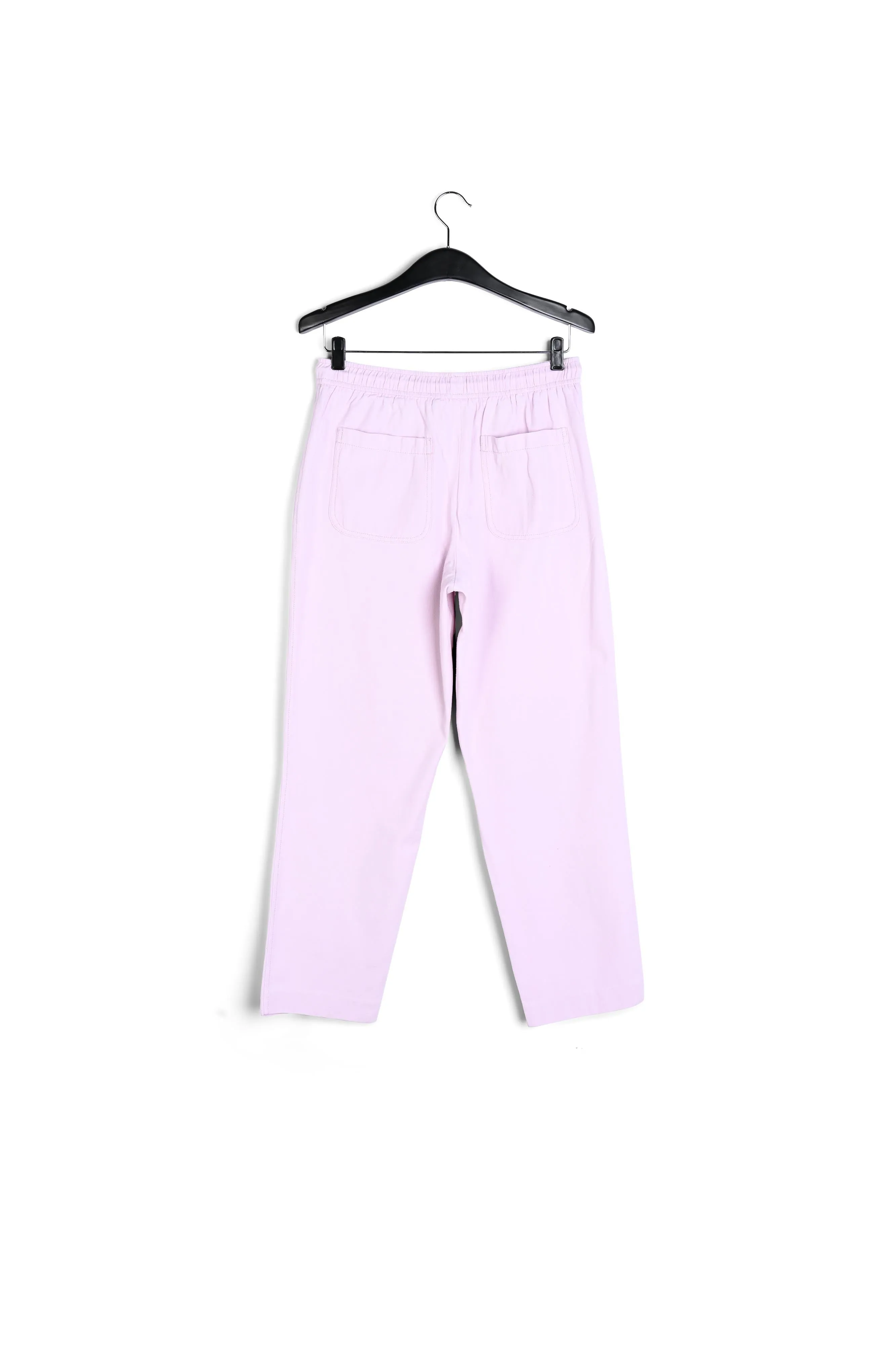 Lilac cotton tapered pants