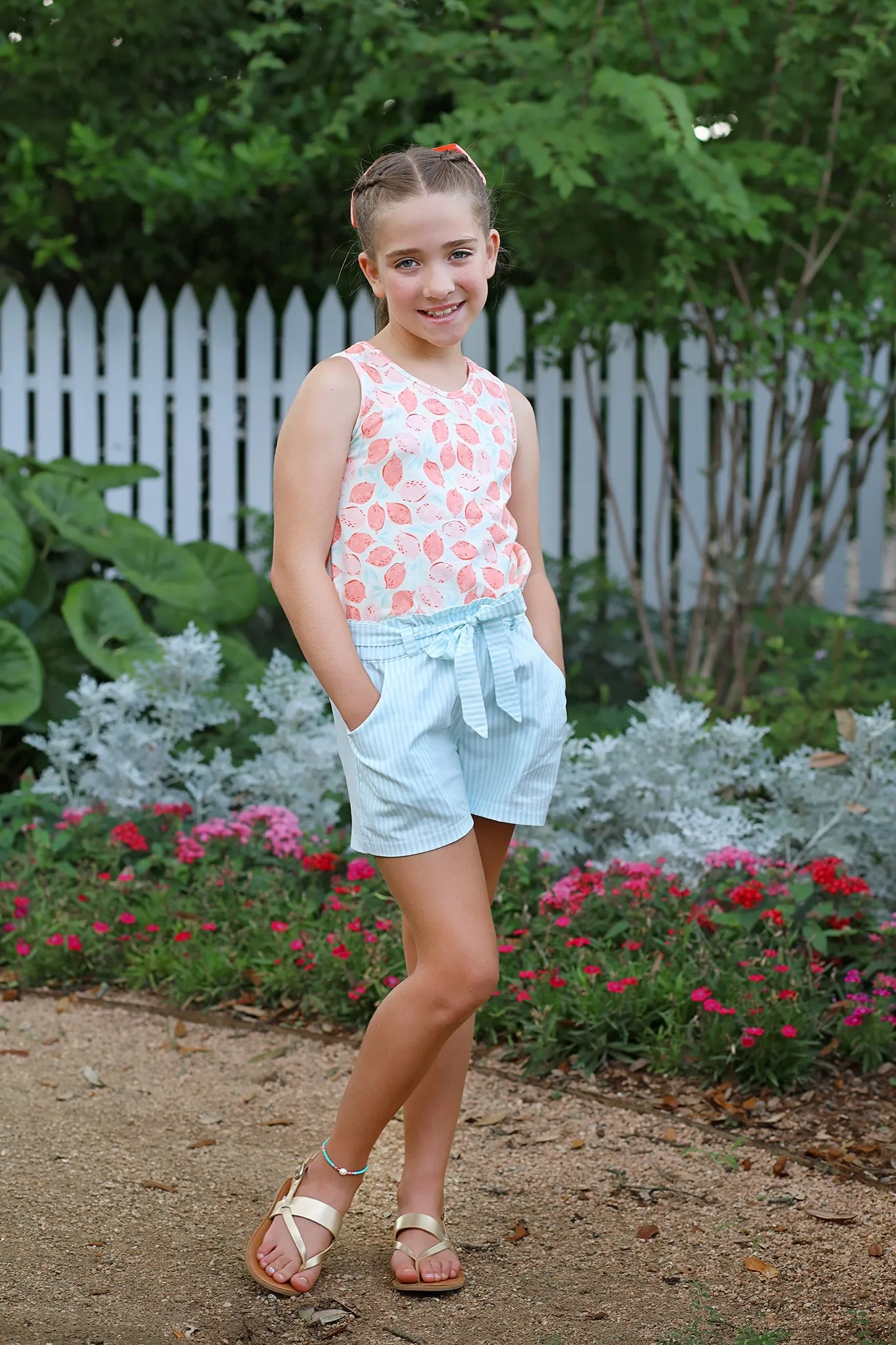 Lilac Shorts with FREE Tigerlily Tank PDF Sewing Pattern
