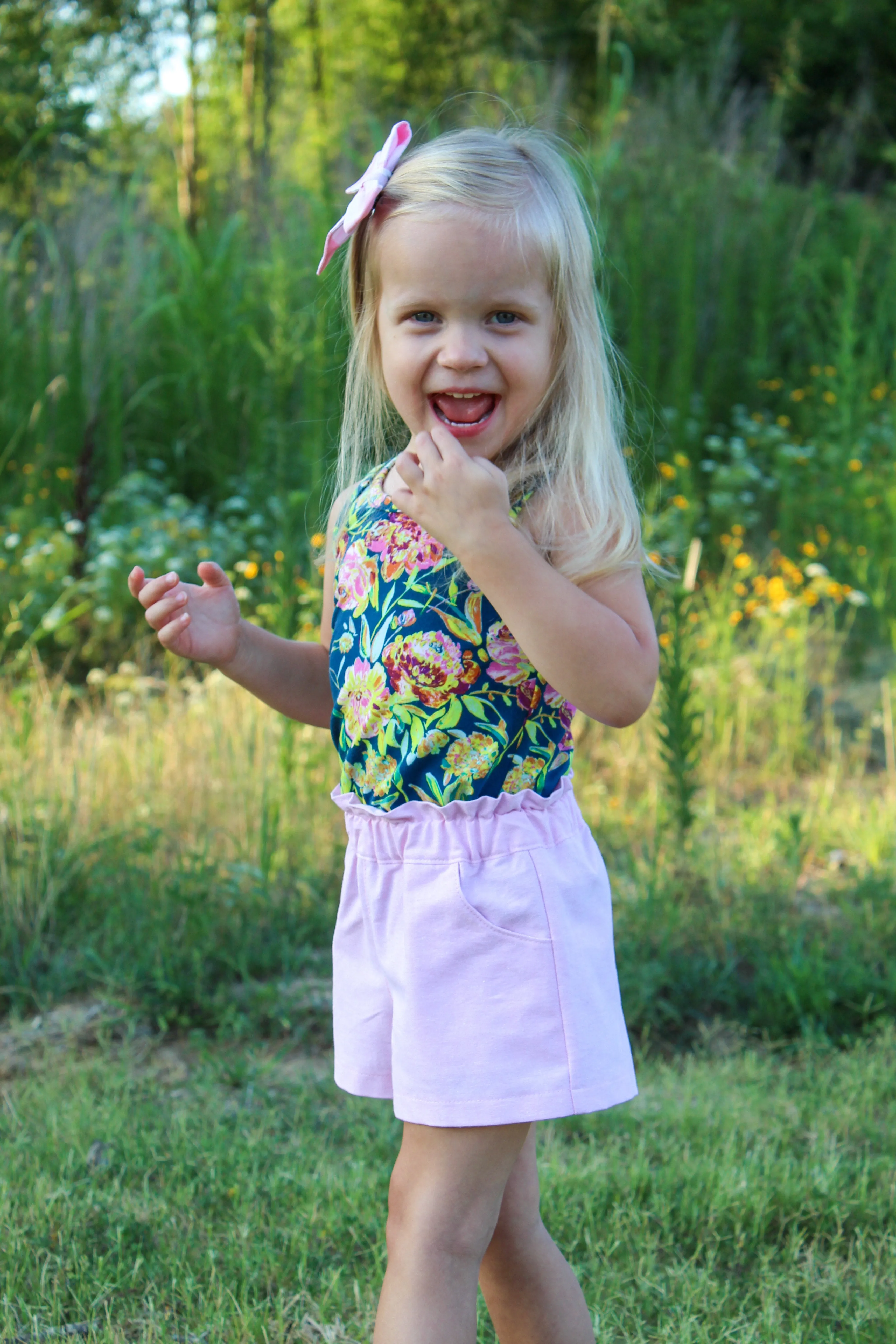 Lilac Shorts with FREE Tigerlily Tank PDF Sewing Pattern