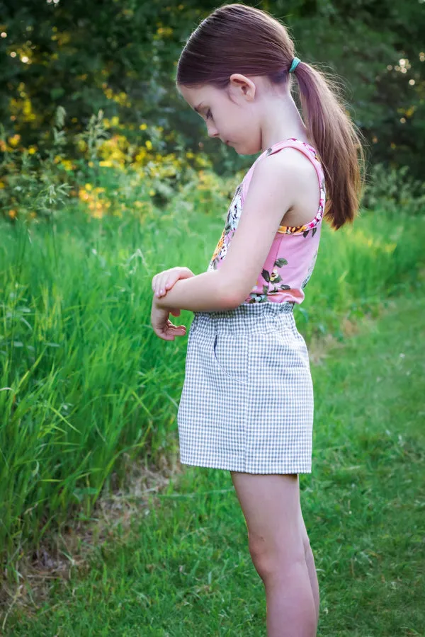 Lilac Shorts with FREE Tigerlily Tank PDF Sewing Pattern