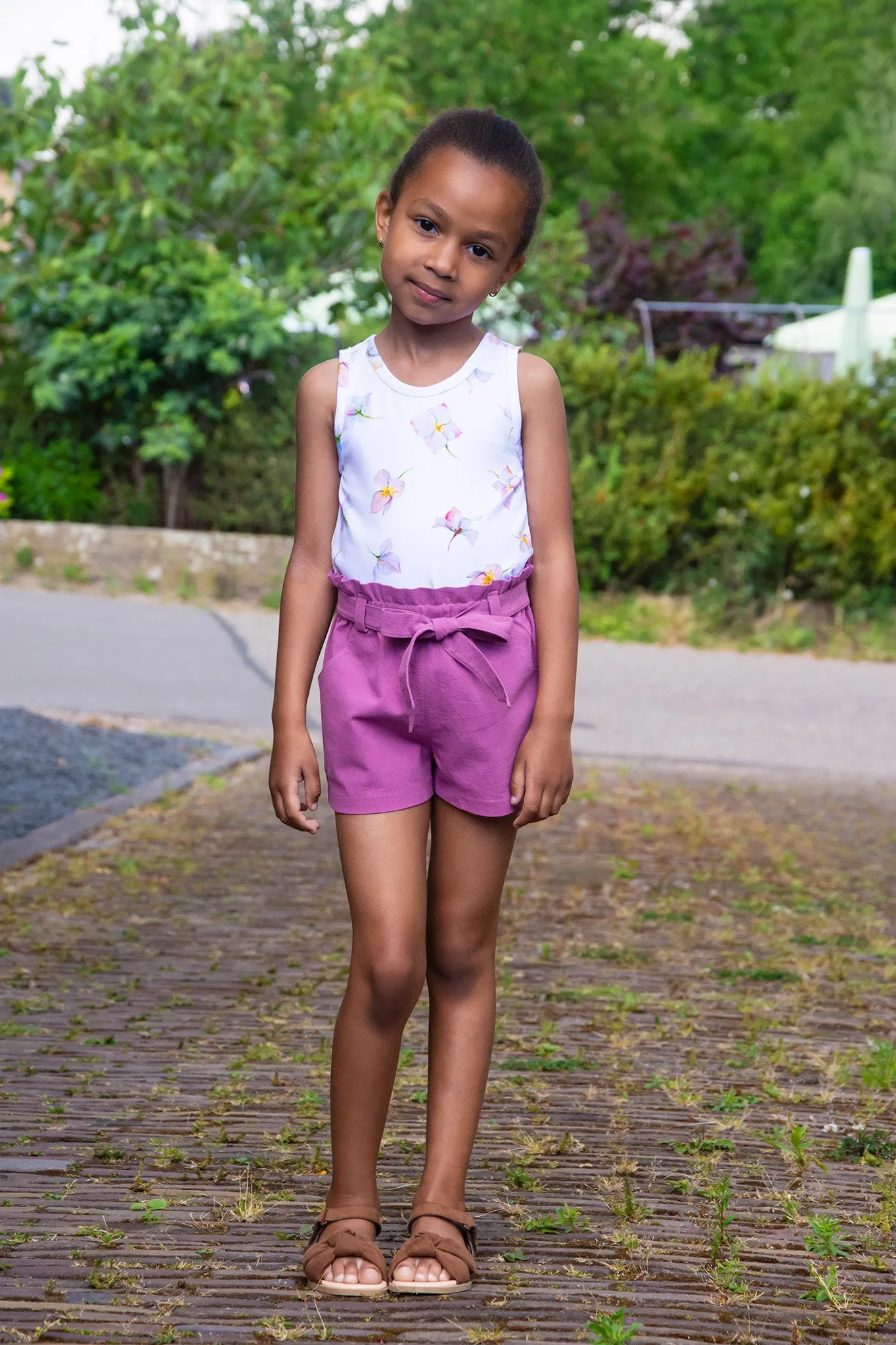 Lilac Shorts with FREE Tigerlily Tank PDF Sewing Pattern
