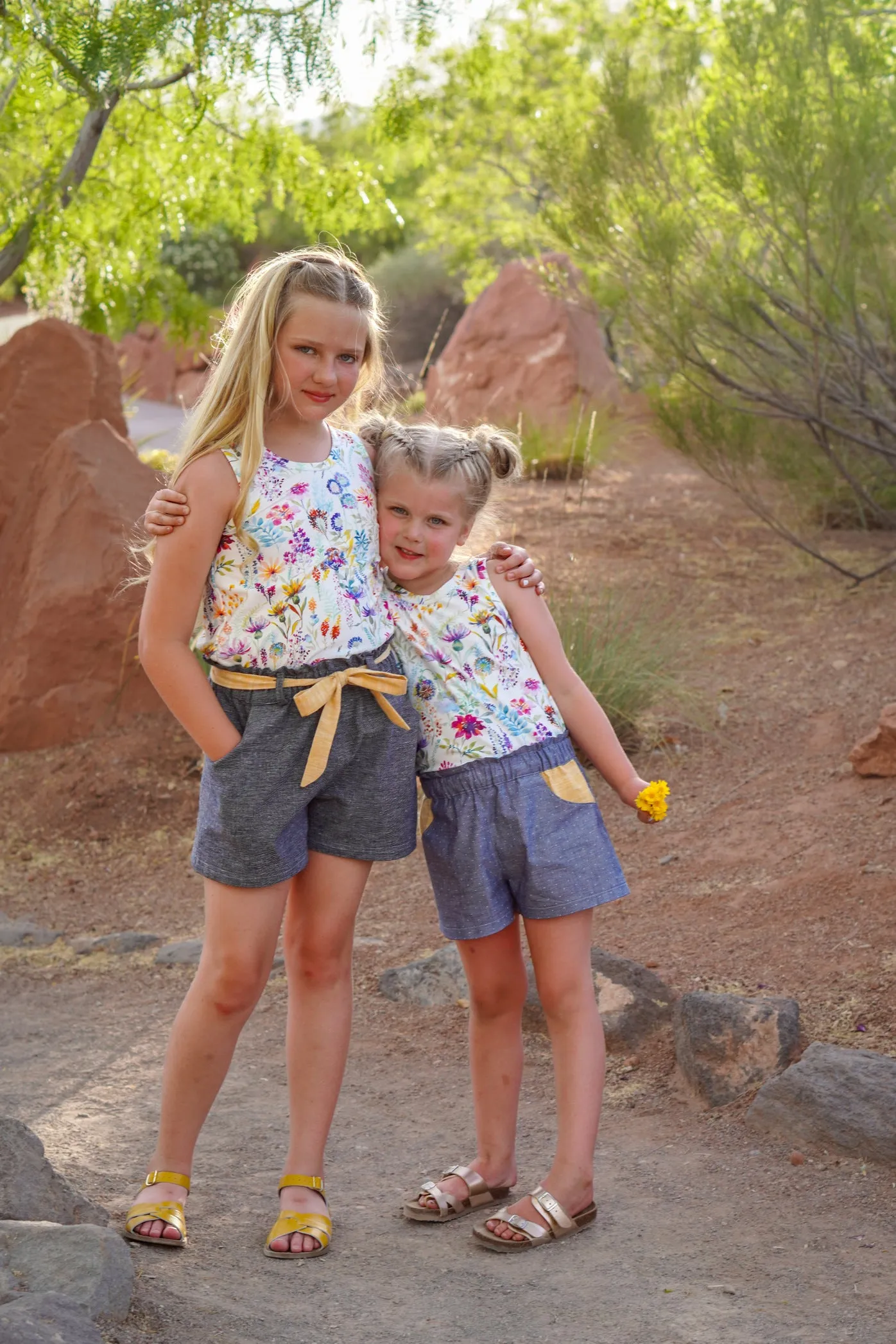 Lilac Shorts with FREE Tigerlily Tank PDF Sewing Pattern