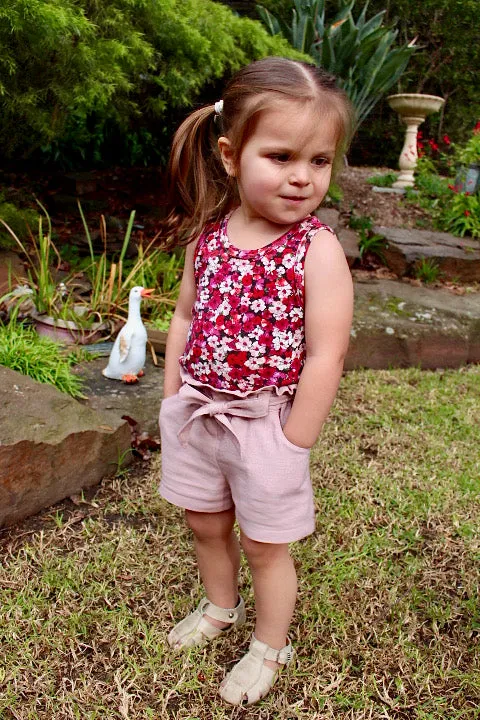 Lilac Shorts with FREE Tigerlily Tank PDF Sewing Pattern