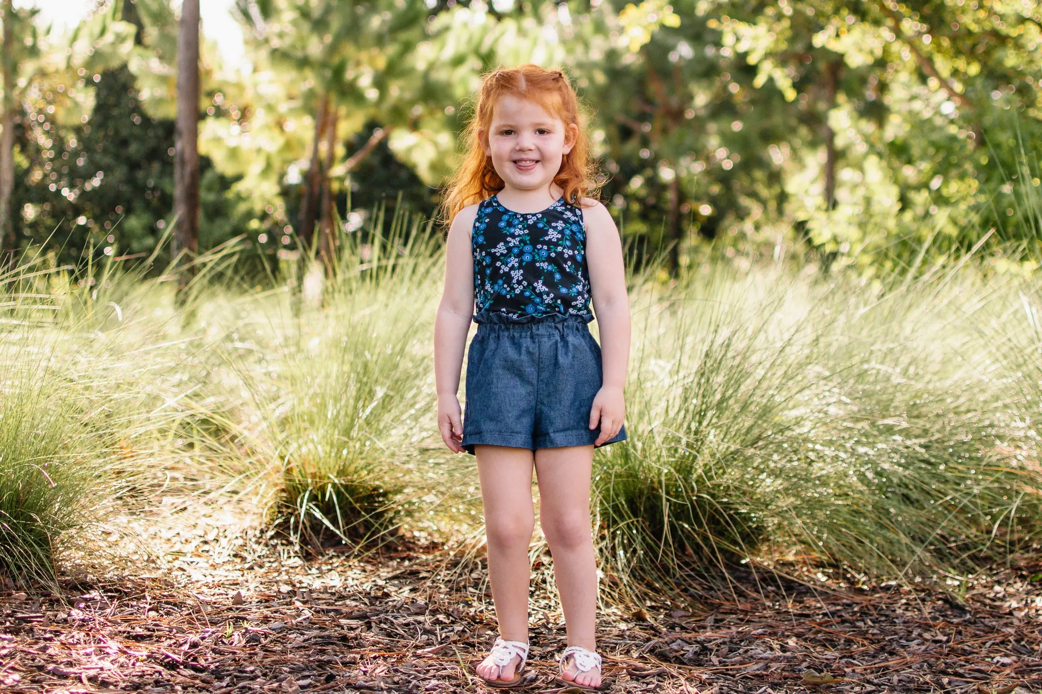 Lilac Shorts with FREE Tigerlily Tank PDF Sewing Pattern