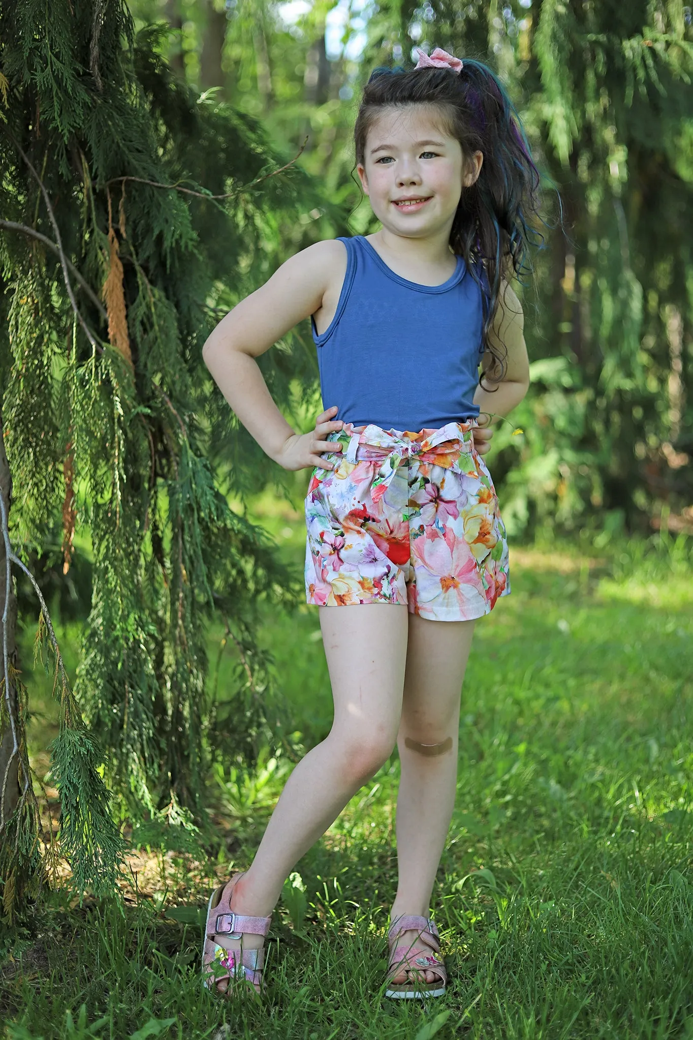 Lilac Shorts with FREE Tigerlily Tank PDF Sewing Pattern