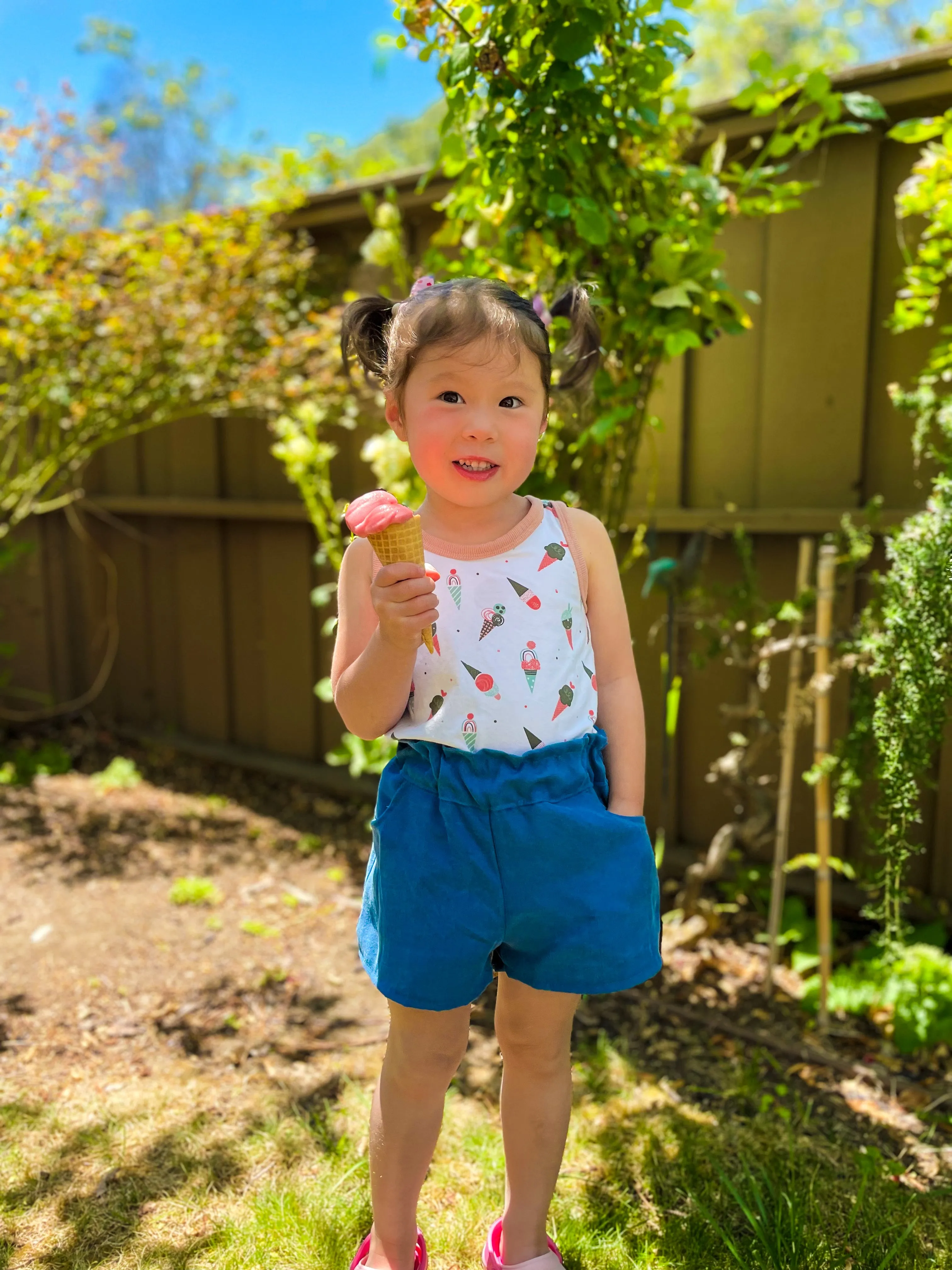 Lilac Shorts with FREE Tigerlily Tank PDF Sewing Pattern