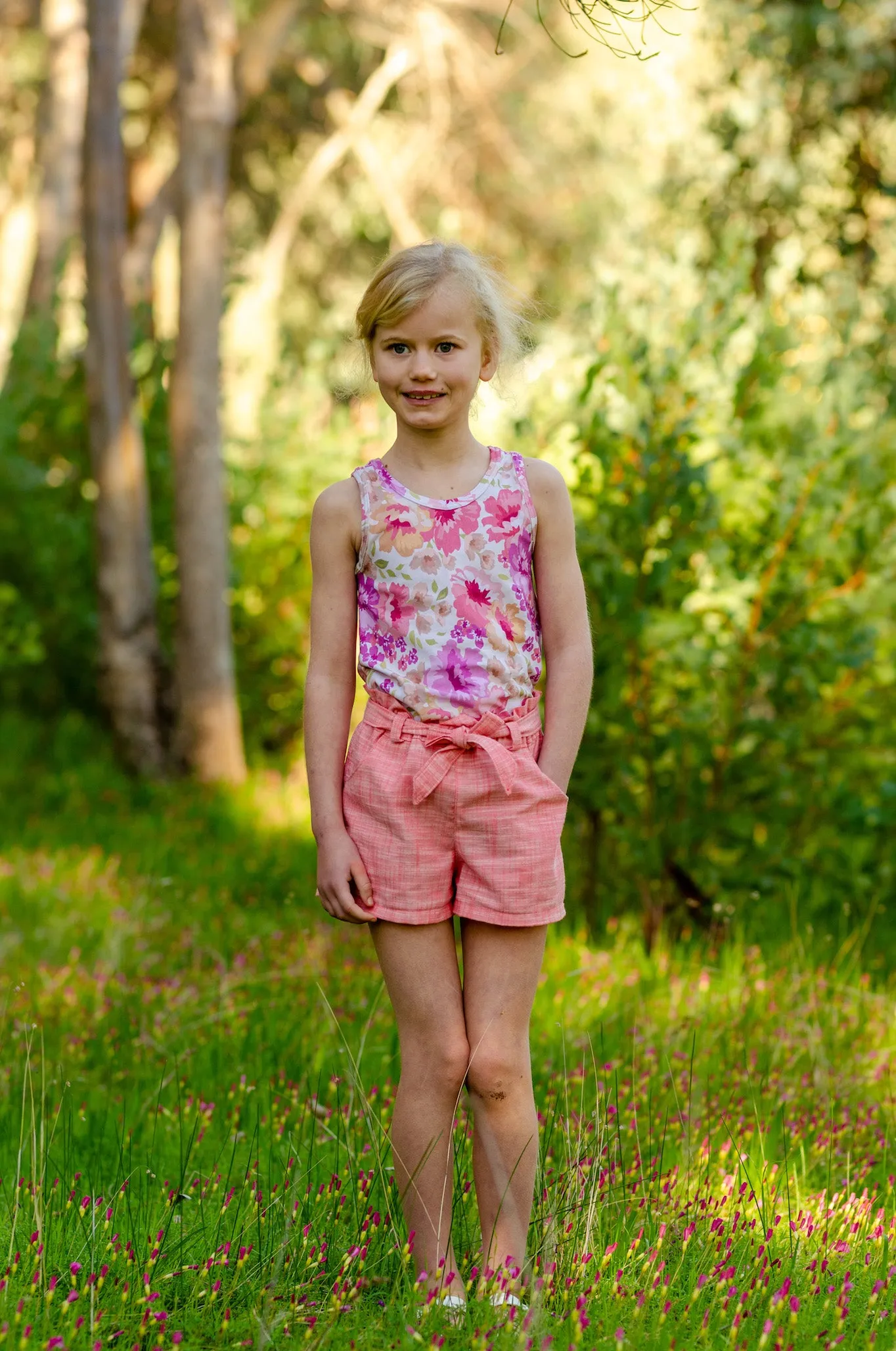 Lilac Shorts with FREE Tigerlily Tank PDF Sewing Pattern