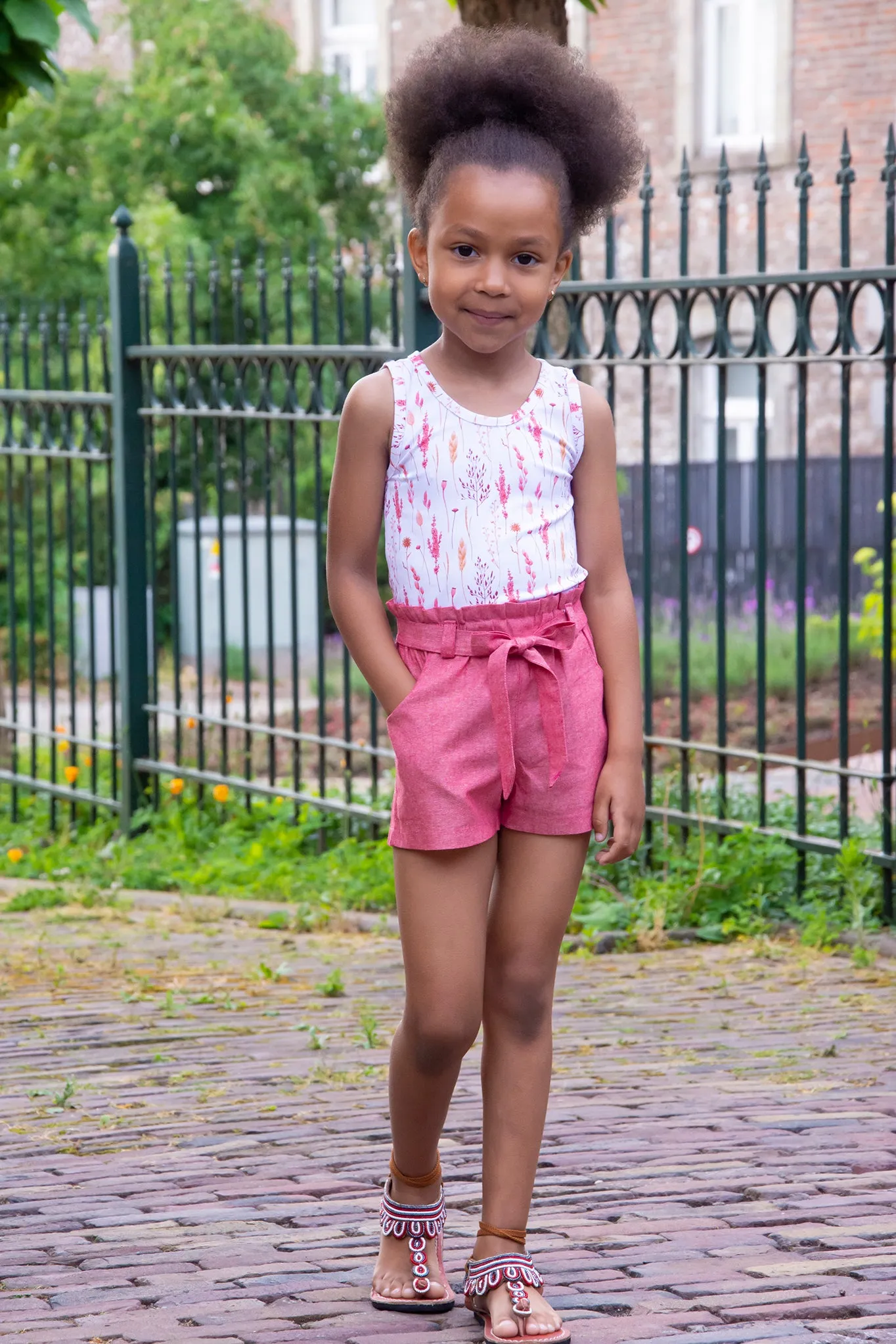 Lilac Shorts with FREE Tigerlily Tank PDF Sewing Pattern