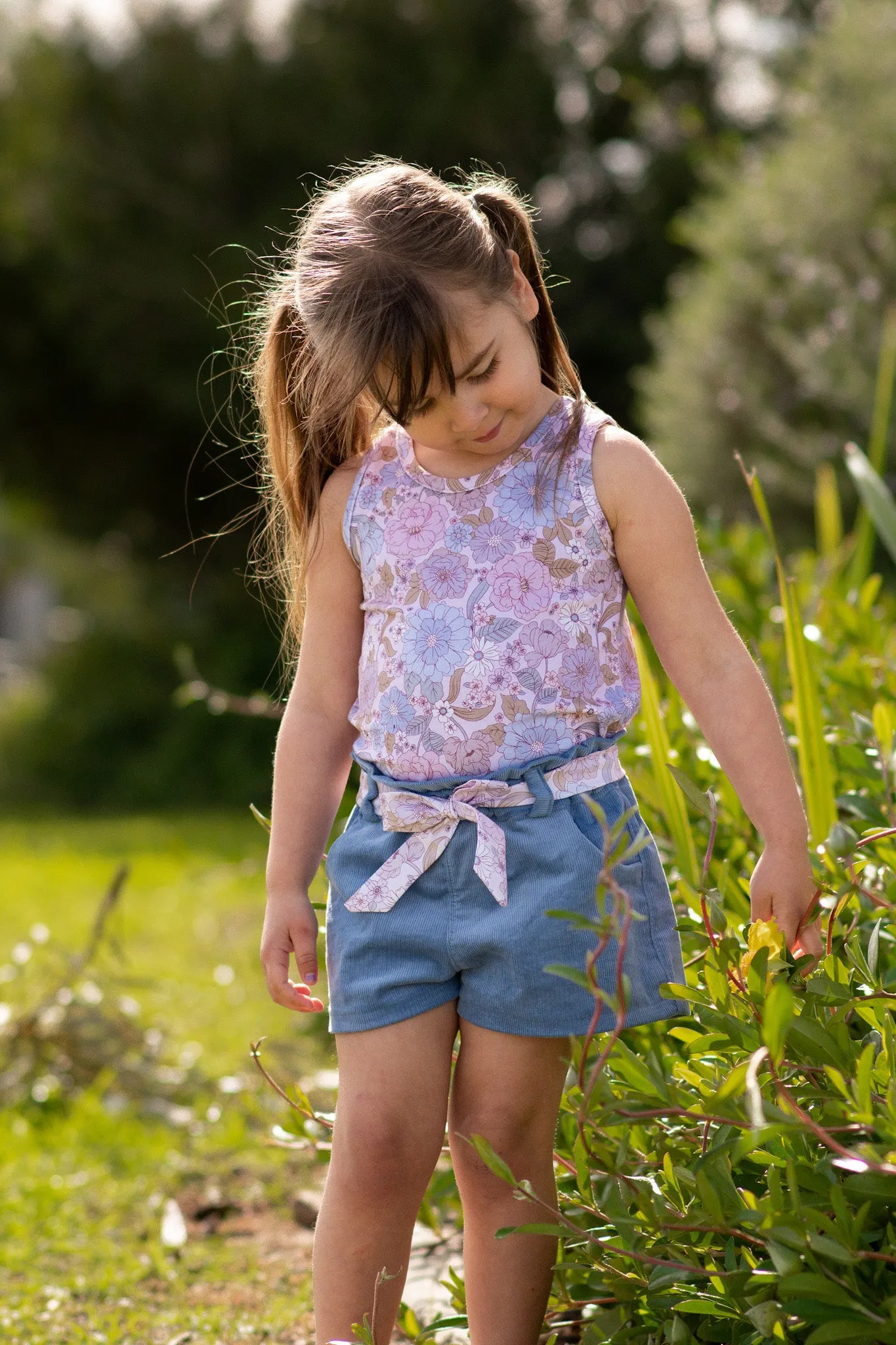 Lilac Shorts with FREE Tigerlily Tank PDF Sewing Pattern