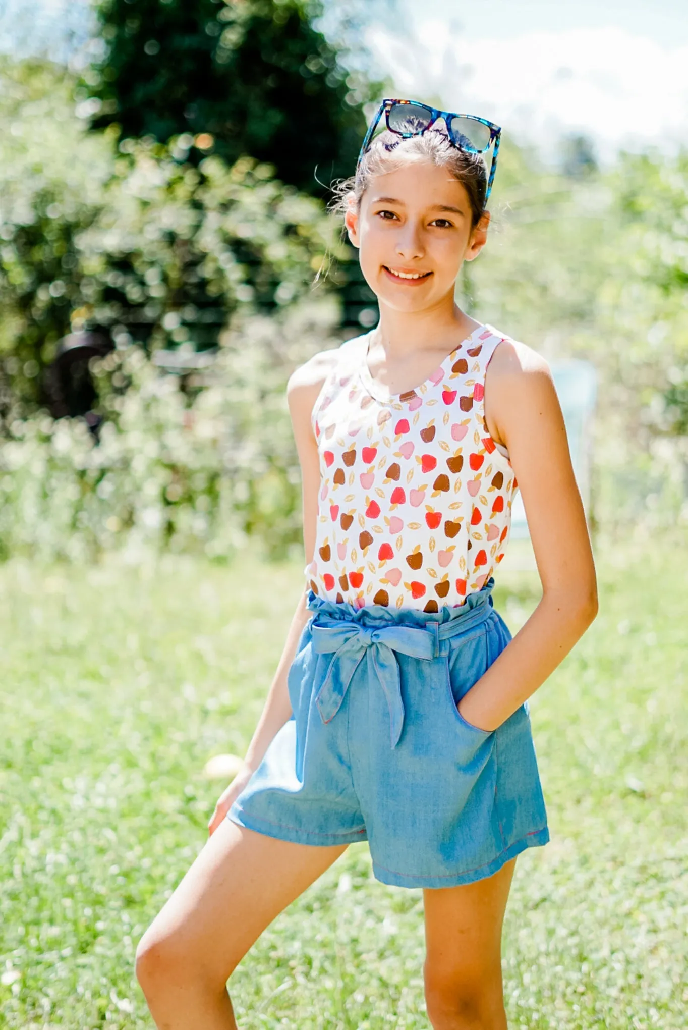Lilac Shorts with FREE Tigerlily Tank PDF Sewing Pattern