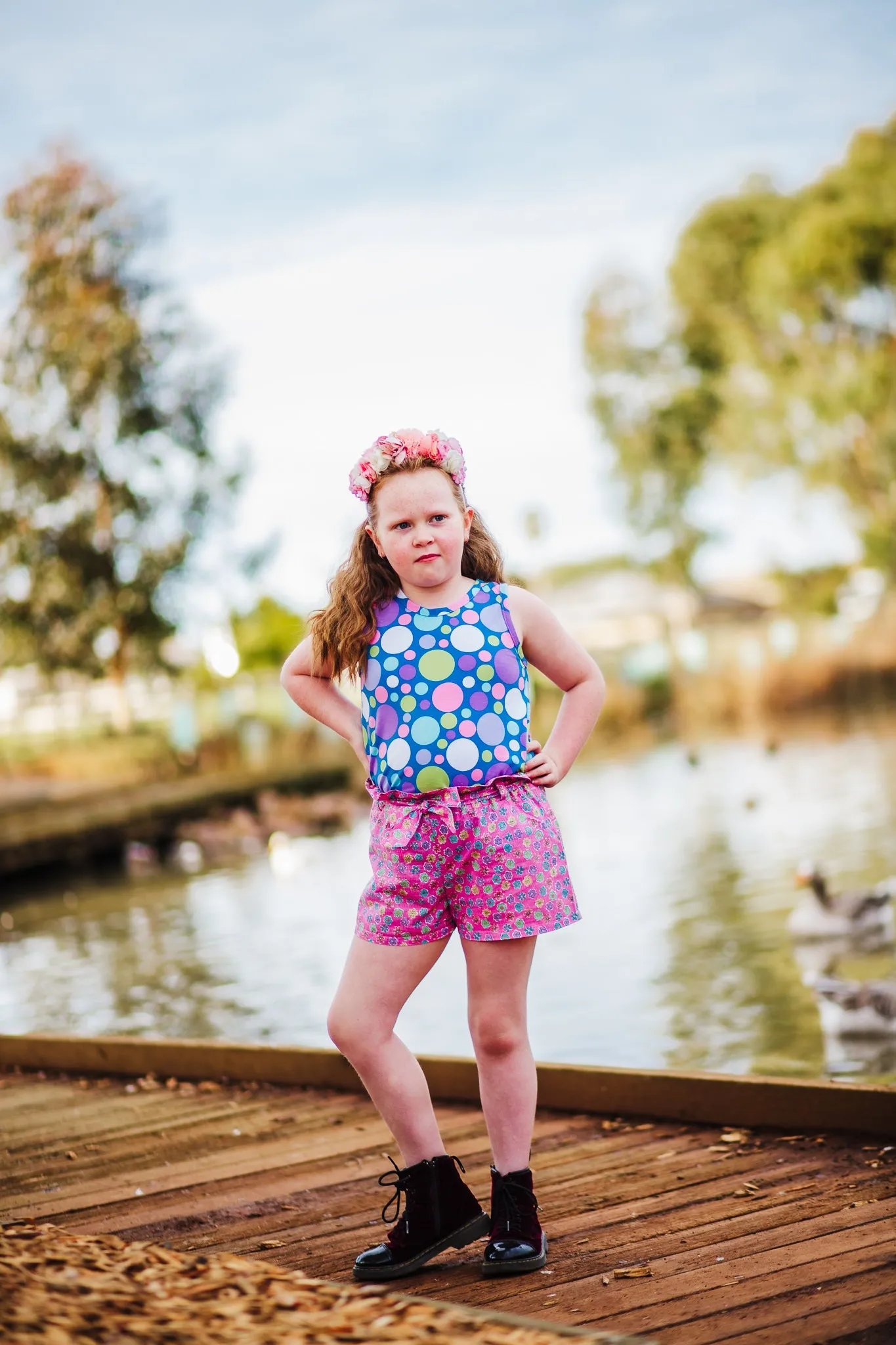 Lilac Shorts with FREE Tigerlily Tank PDF Sewing Pattern