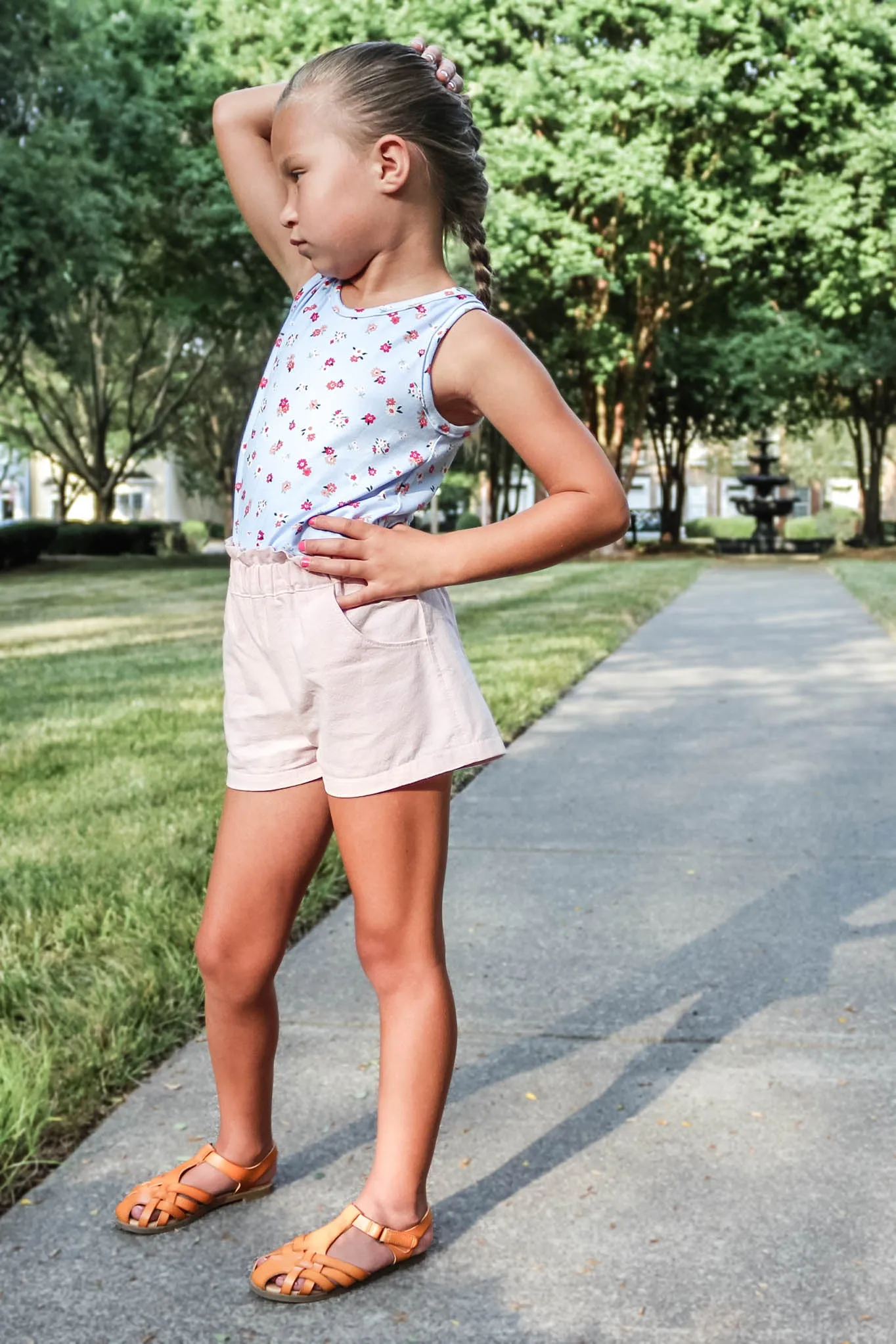 Lilac Shorts with FREE Tigerlily Tank PDF Sewing Pattern