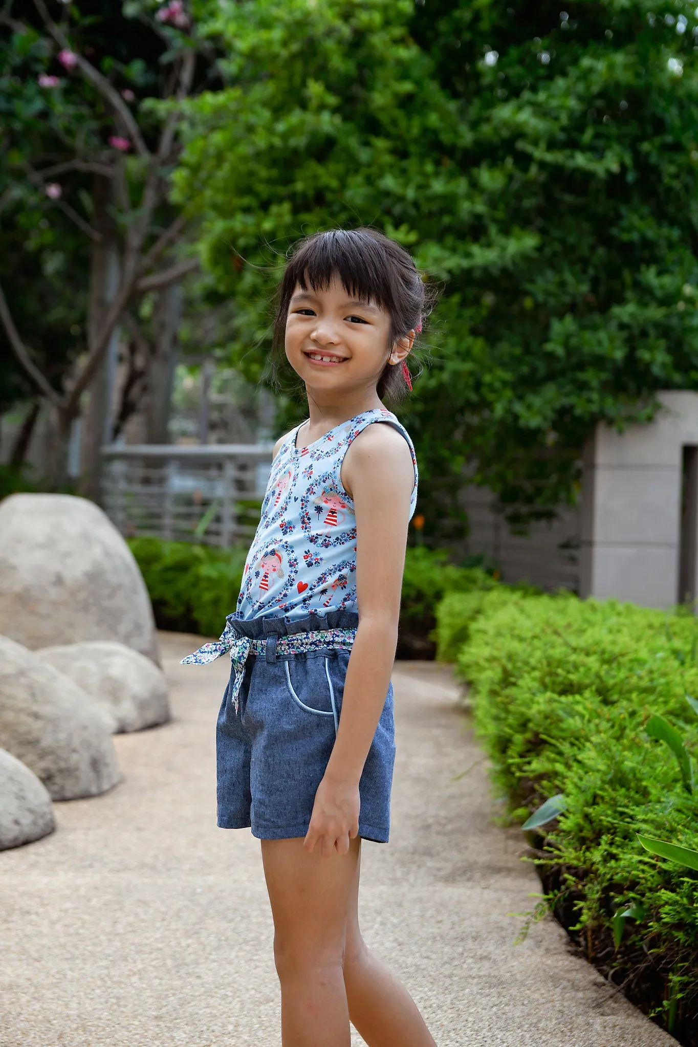 Lilac Shorts with FREE Tigerlily Tank PDF Sewing Pattern
