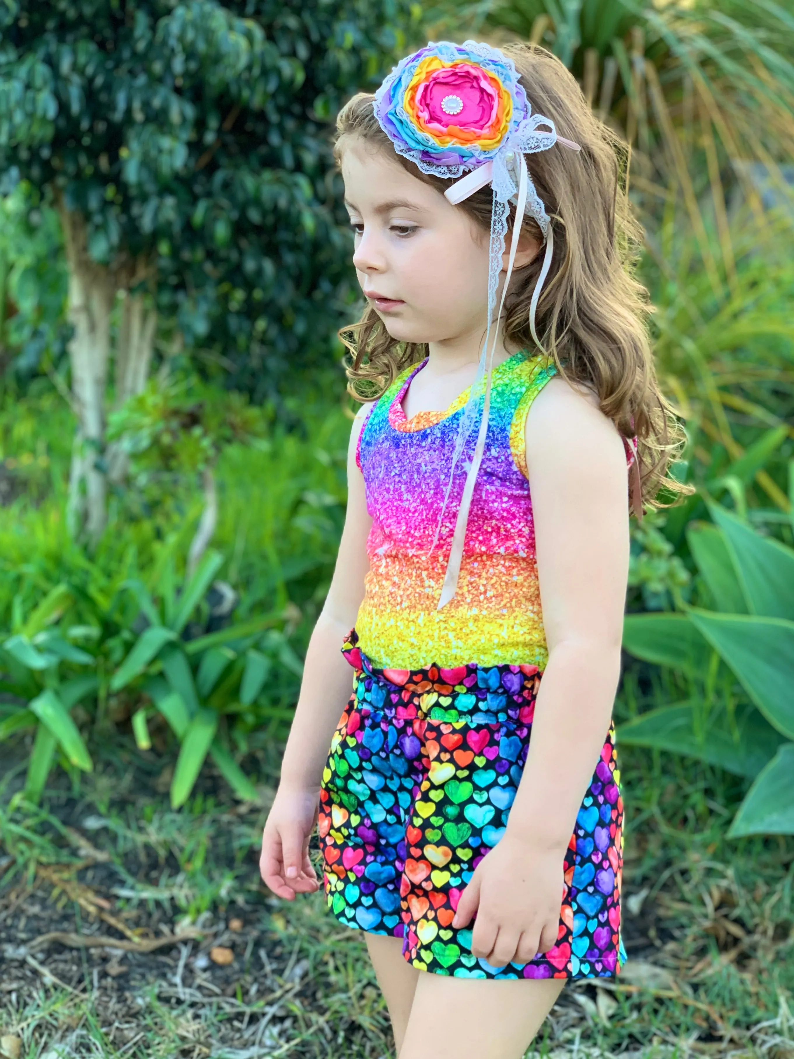 Lilac Shorts with FREE Tigerlily Tank PDF Sewing Pattern