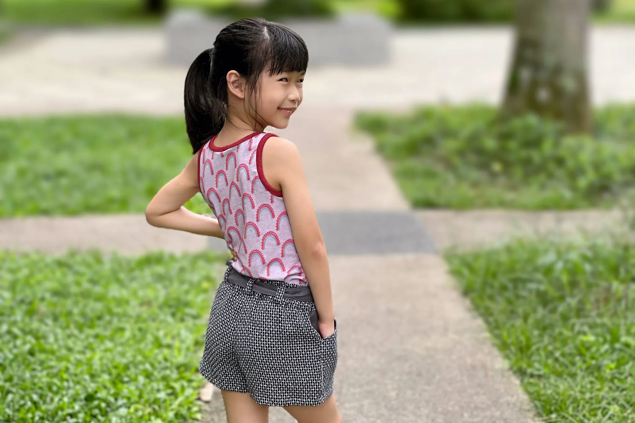 Lilac Shorts with FREE Tigerlily Tank PDF Sewing Pattern