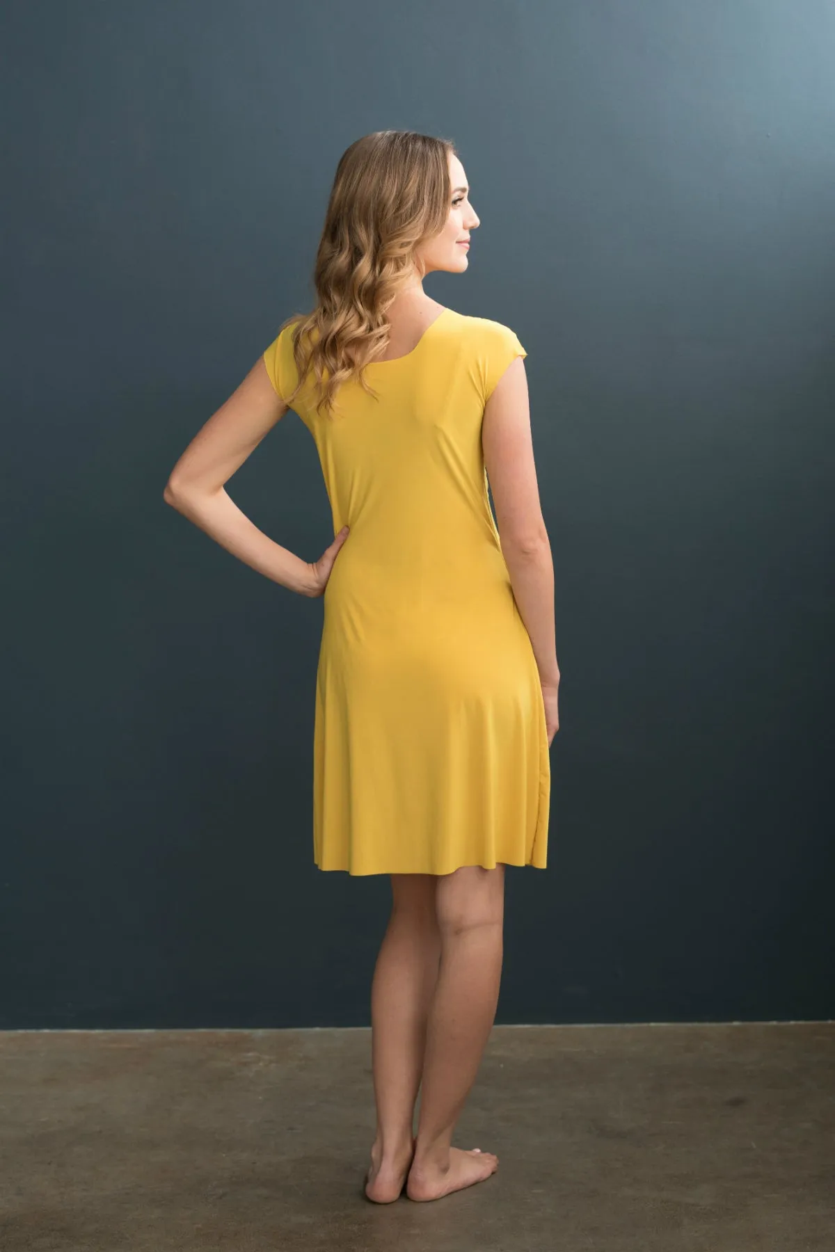 Lizzy Slip Cap Sleeve V-Neck Dress Slip - LE ♥