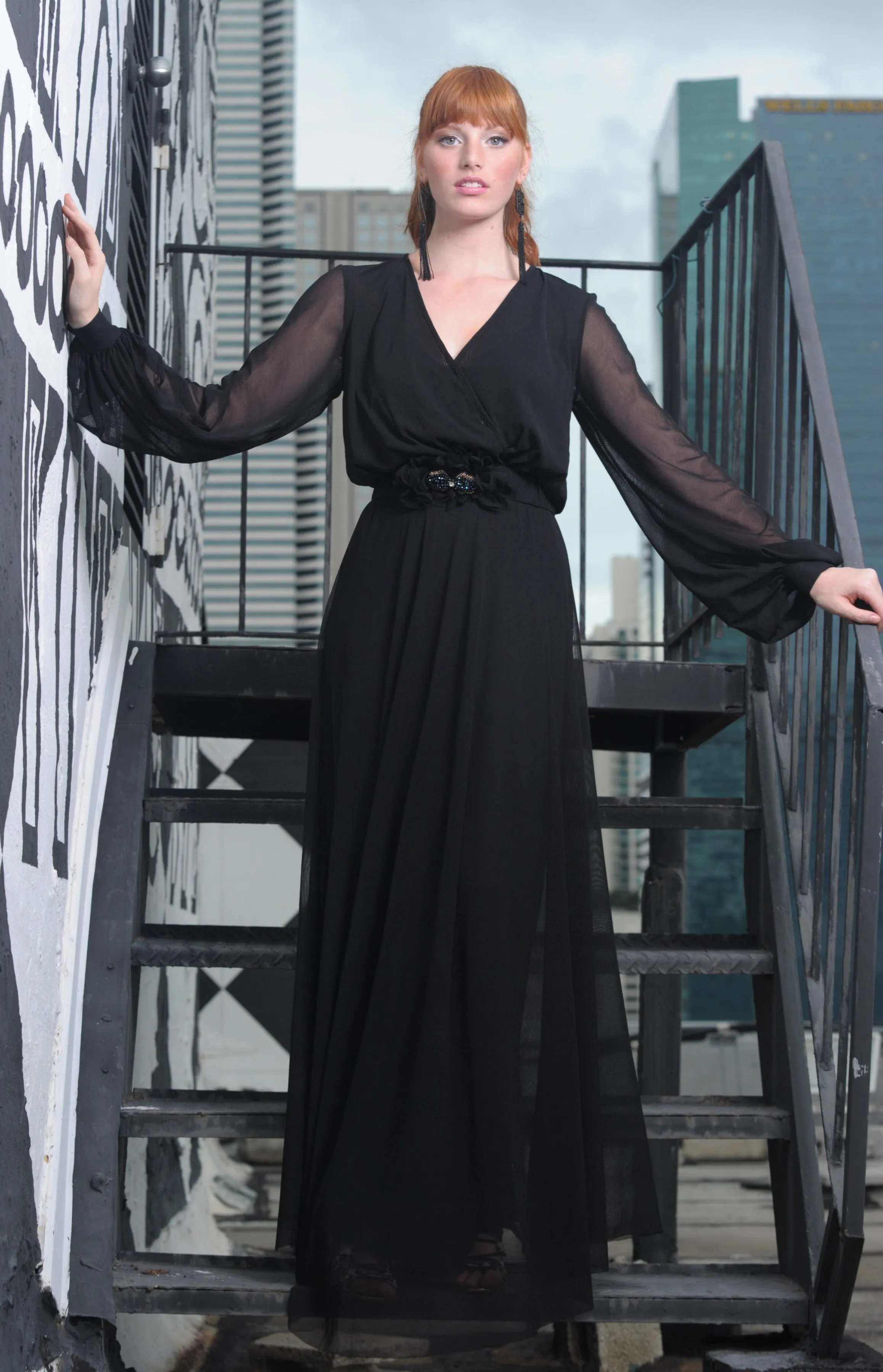 Long Sleeve Boho Dress