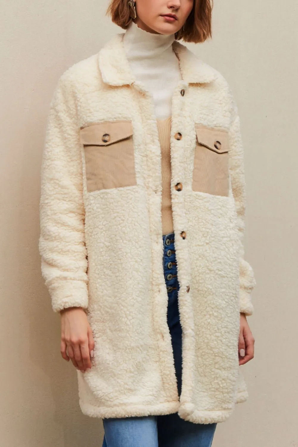 Long Sleeve Teddy Jacket