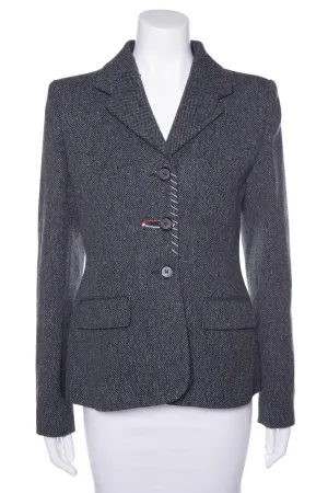 Marni Grey Textured Wool Jacket SZ 42